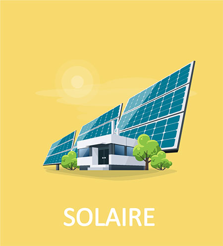 visuel symbolisant l'énergie solaire